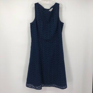 Liz Claiborne Sz 12 Blue Fit Flare Dress